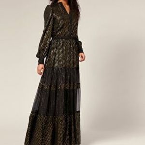 Mango lurex evening dress size 4